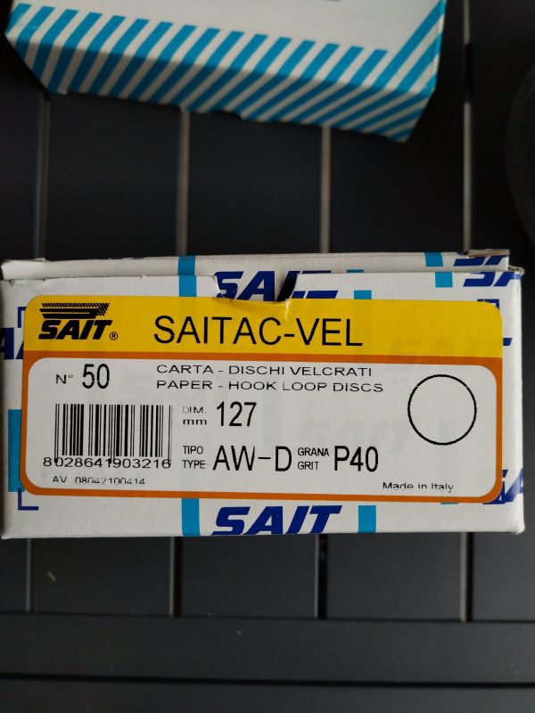 N.50 dischi SAIT velcrati carta